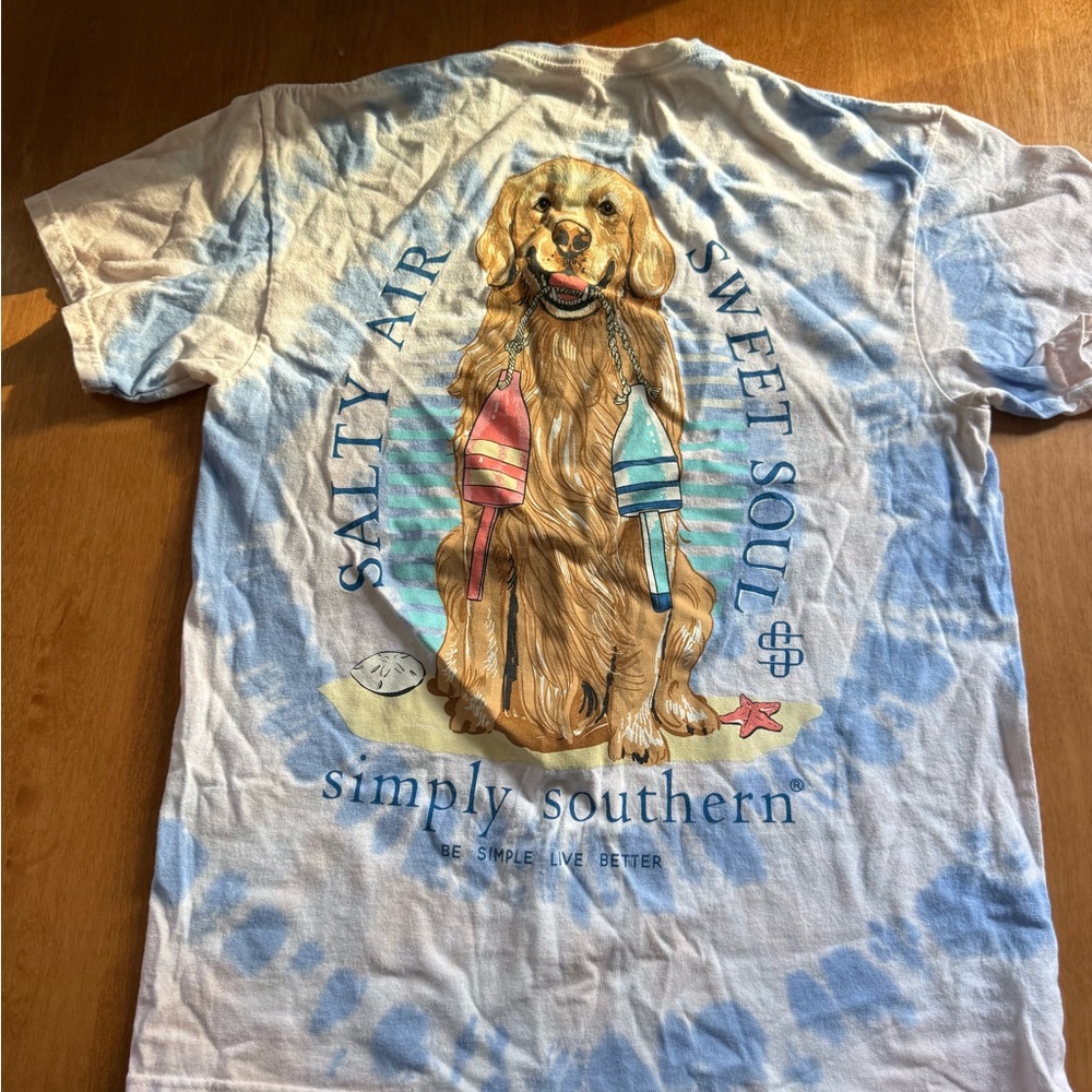 Simply Southern Tee - Blue and White